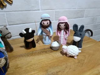 Belén completo crochet artesanal
