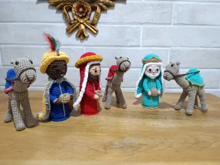 Belén completo crochet artesanal
