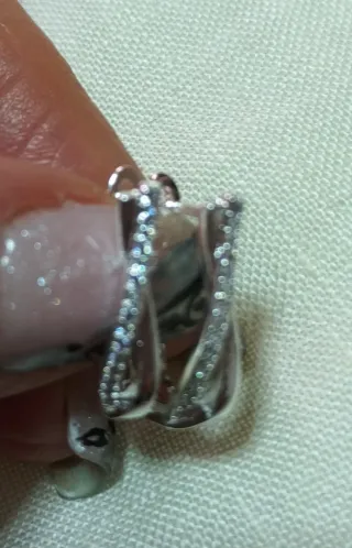 Pendientes de plata con circonitas