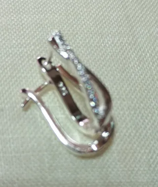 Pendientes de plata con circonitas