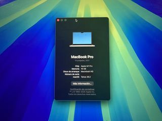 MacBook Pro M1 Pro 16G RAM 1TB SSD Teclado ESPAÑOL