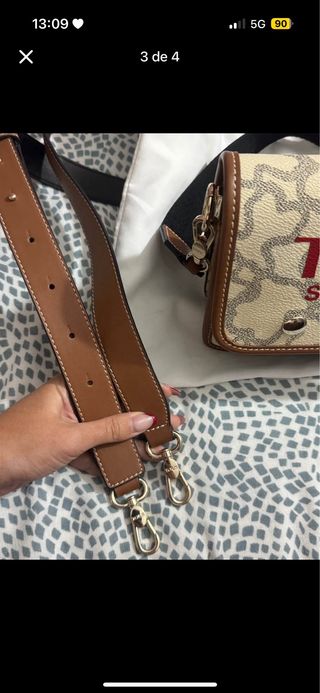 Bolso Tous Beige y Rojo Nuevo