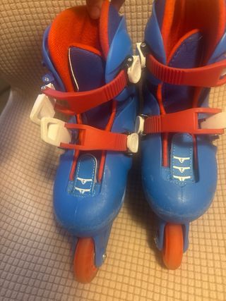 Patines en línea ajustables azules decatlón