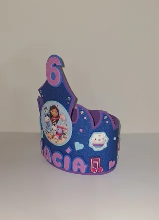 Corona de cumpleaños,Gabby's Dollhouse.