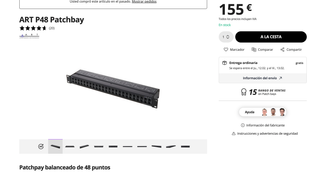 ART P48 Patchbay 48 Canales Balanceado