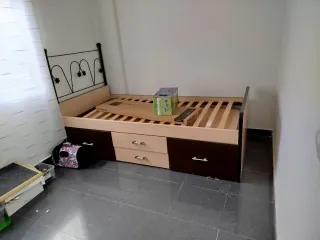 Cama canapé 90cm   Canape 150cm madera  Negociable