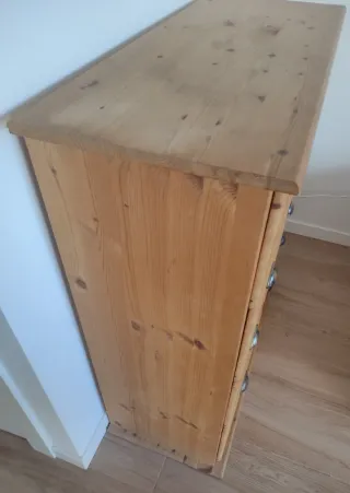 Cómoda de madera con 12 cajones