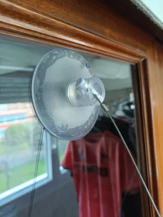 Hamaca para gato de ventana beige