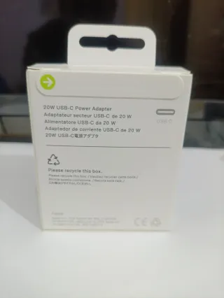 Cargador iPhone Adaptador de 20W