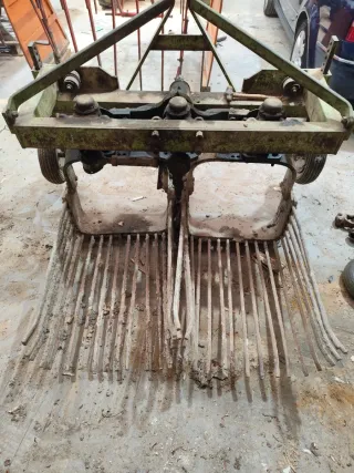 Cosechadora de patatas doble