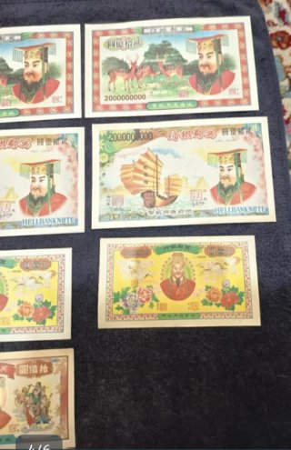 CINA HELLBANKNOTE 10 SPLENDIDE BANCONOTE FUNERARIE