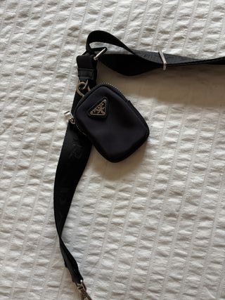 Bolso Prada Negro Nylon con Monedero