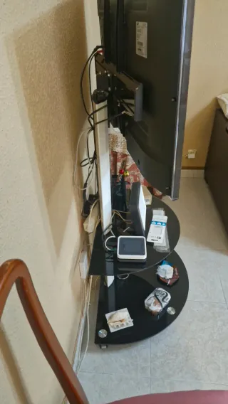 Soporte TV Mueble Negro