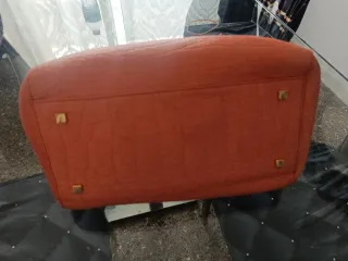 Bolso naranja efecto piel