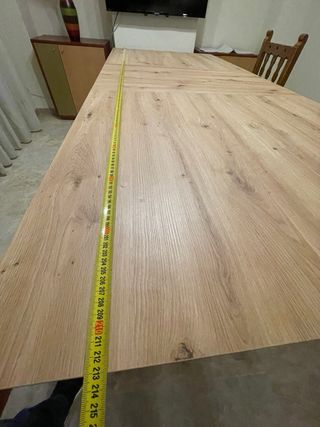Mesa de comedor extensible 160-215cm de largo