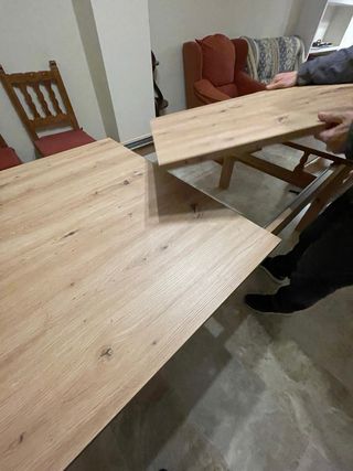 Mesa de comedor extensible 160-215cm de largo