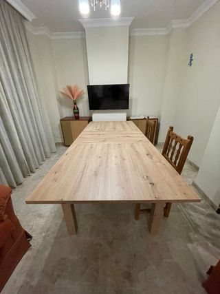 Mesa de comedor extensible 160-215cm de largo