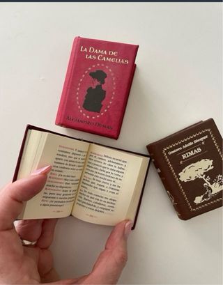 4 miniaturas libros clasicos