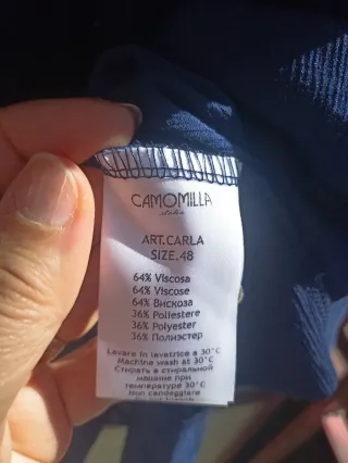 Camicetta donna CAMOMILLA blu.