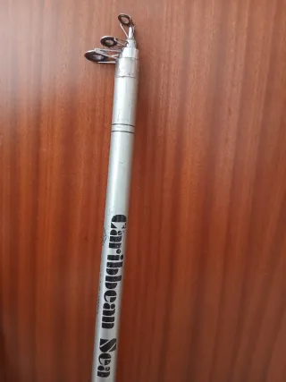 2 cañas de pesca telescópicas