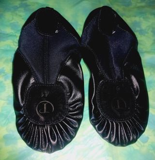 Sapatilhas de Ballet Pretas em Couro nº 37