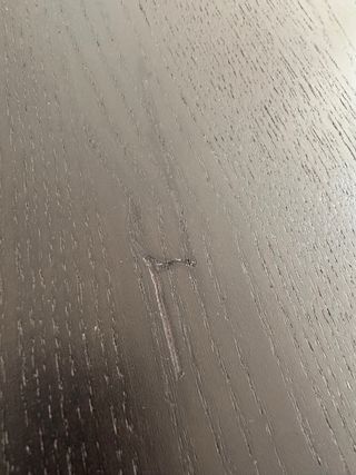 Mesa extensible Ikea madera oscura