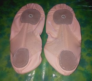Sapatilhas de Ballet Rosa em Couro nº 37