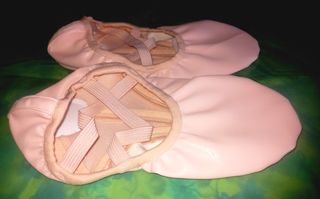 Sapatilhas de Ballet Rosa em Couro nº 37
