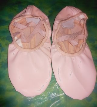 Sapatilhas de Ballet Rosa em Couro nº 37