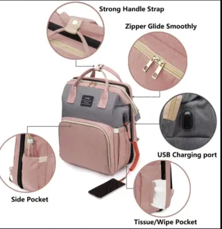 Mochila cuna/cambiador Bebé  USB