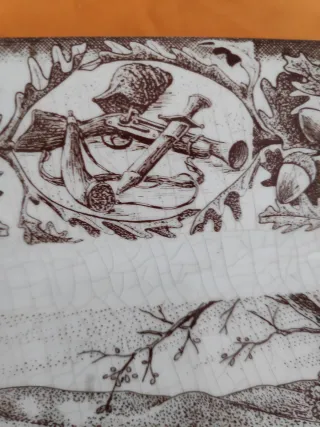 Fuente octogonal La Cartuja de Sevilla Vintage