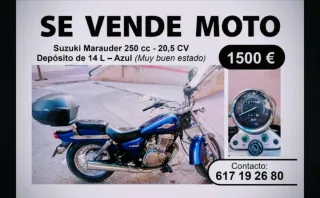 Suzuki Marauder 250cc Azul - 1500€