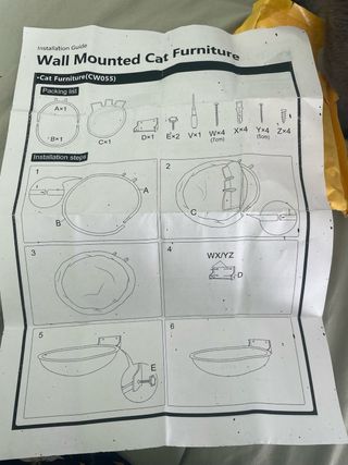 Hamaca desmontable para gatos