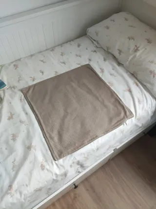 Funda cojín corduroy beige