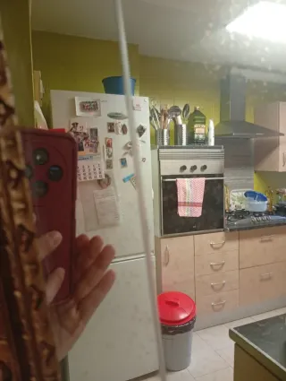 Espejo antiguo dorado marco madera