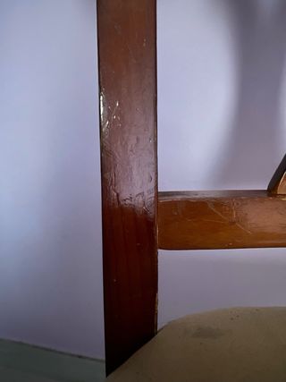 Mesa extensible + 4 sillas, madera maciza, comedor