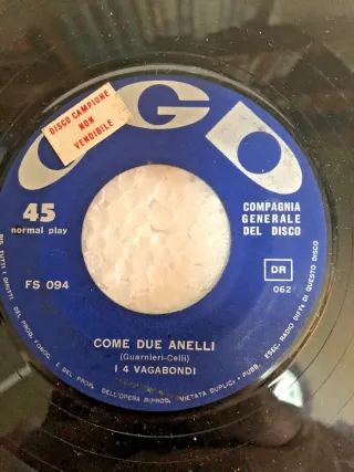 I 4 Vagabondi Li Vu Lu Melon/Come Due Anelli 45 gg