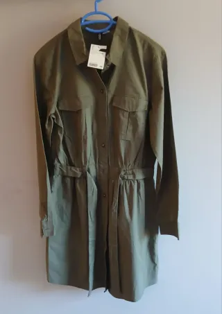 Vestido H&M verde militar