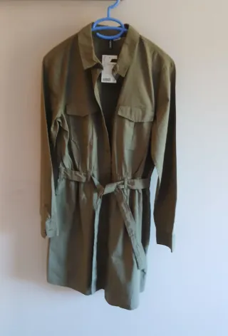 Vestido H&M verde militar
