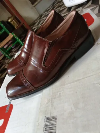 Zapatos H. Valentina Piel Talla 41 Marrones