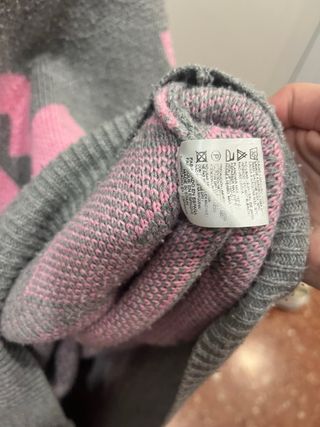 Jersey Sublim Gris y Rosa Talla S