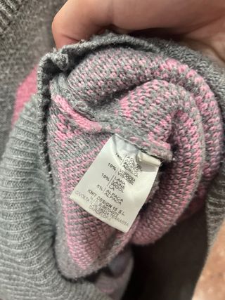 Jersey Sublim Gris y Rosa Talla S