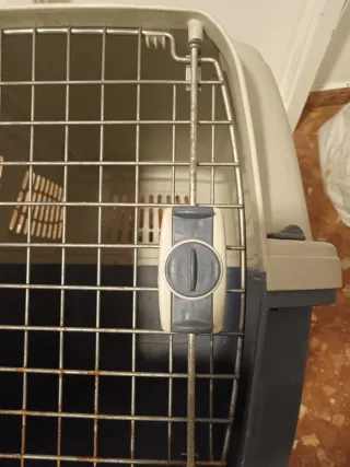 Transportín Perro Grande 4 Ruedas Beige/Gris