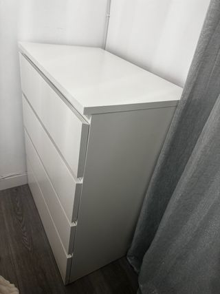 Cómoda 4 cajones MALM Ikea Blanca