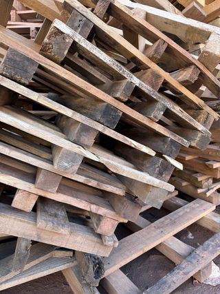Madera industrial para reciclaje o biomasa