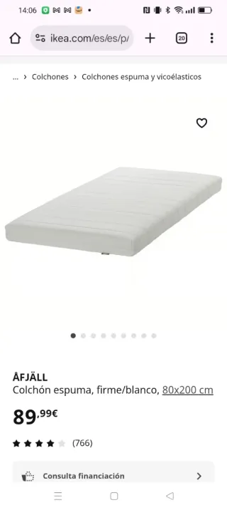 Colchón Diván Ikea