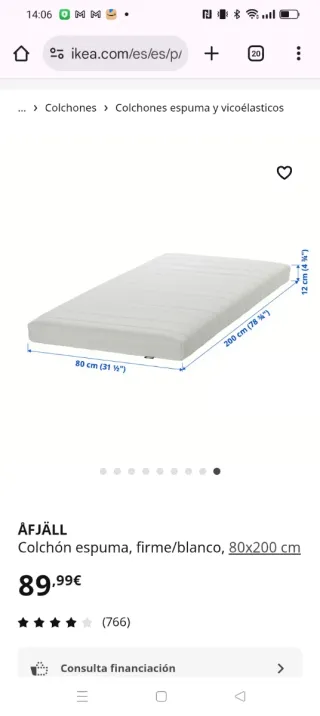 Colchón Diván Ikea