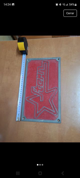 Placa Decorativa Stern Estrella Roja