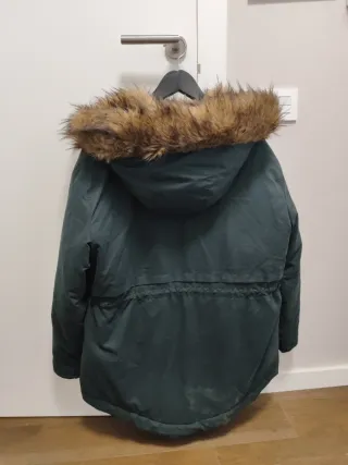 Abrigo Hollister Mujer Negro Talla L