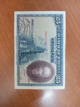 Billete 25 Pesetas Banco de España 1928